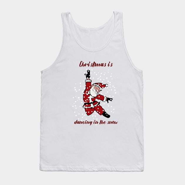 Dancing in the snow Tank Top by DaJellah